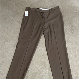 Jos A Banks Men's Brown Dress Pants - Classic Straight Fit